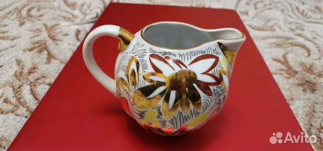 Торг. Молочник Золотые ромашки лфз СССР сервиз