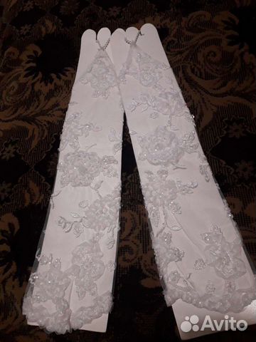 Перчатки свадебные