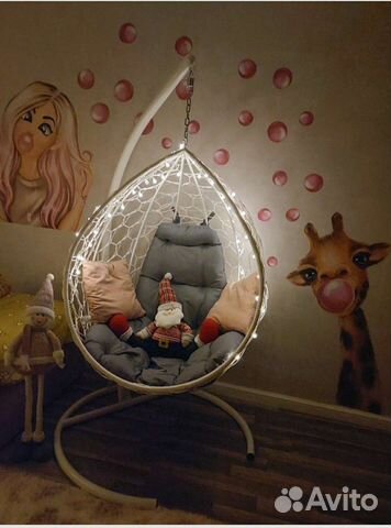 Подвесное кресло кокон гнездо качель
