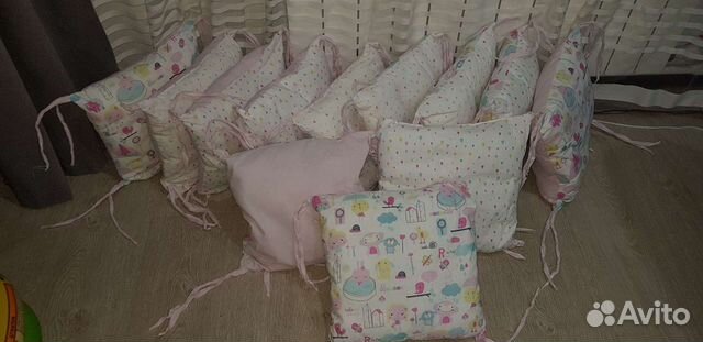 Подушка бортик бампер на кроватку
