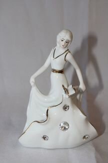 Салфетница Девушка Фарфор