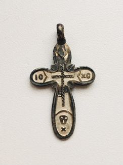 Крестик серебряный 84 проба