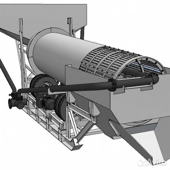 Скруббер-бутара (бочечный барабанный грохот) купить в Красноярске Готовый бизнес