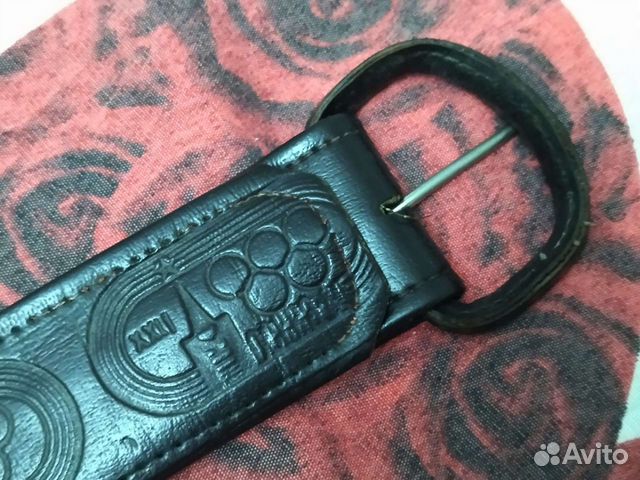 Ремень кожаный Олимпиада 1980 СССР