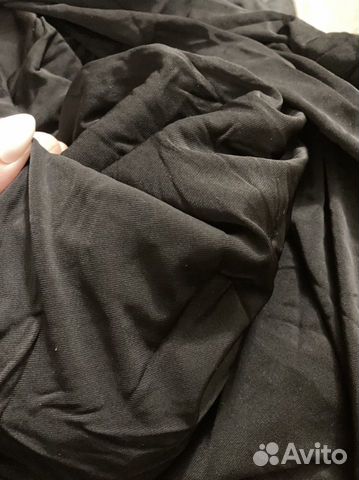 Ткань черная разная стретч лайкра