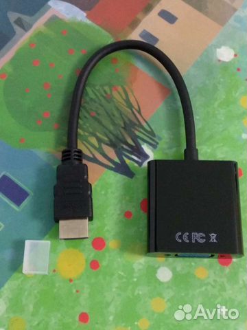 Переходник hdmi vga для пк, проектора и тп