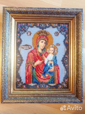 Икона вышитая бисером