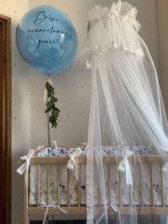 Кроватка-колыбель Geuther (бук) +балдахин и бортик