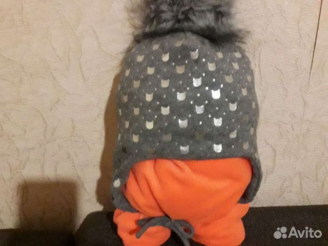 Комплект шапка и шарф новый для девочки