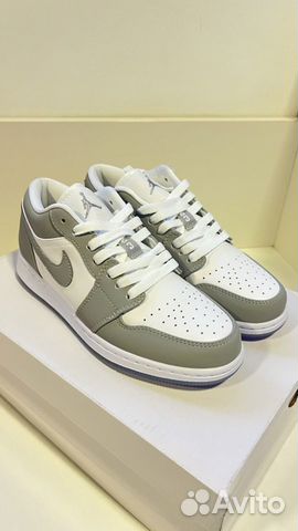 Nike air jordan 1 low wolf grey ориг 38р