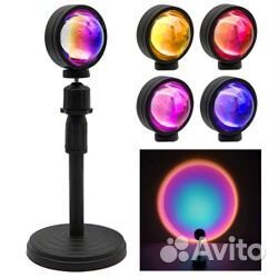 LED Лампа Проектор Заката 4 Цвета