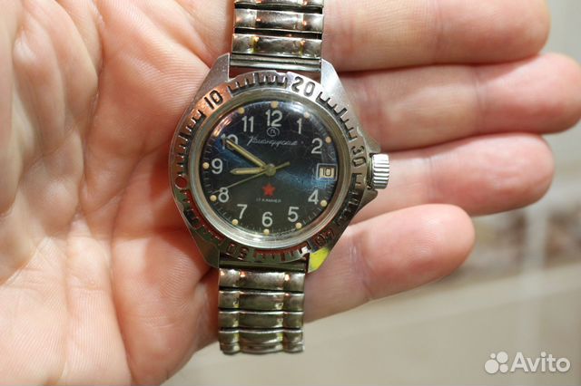 Часы механические Восток амфибия 17 камней. СССР купить в Евпатории ...