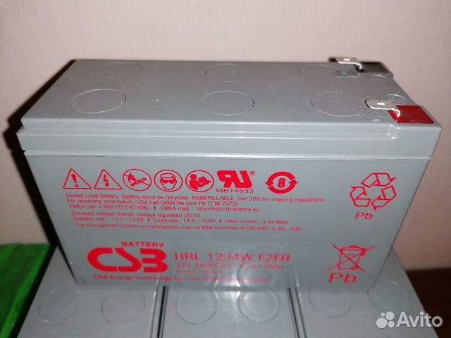 Аккумулятор csb hrl 1234w