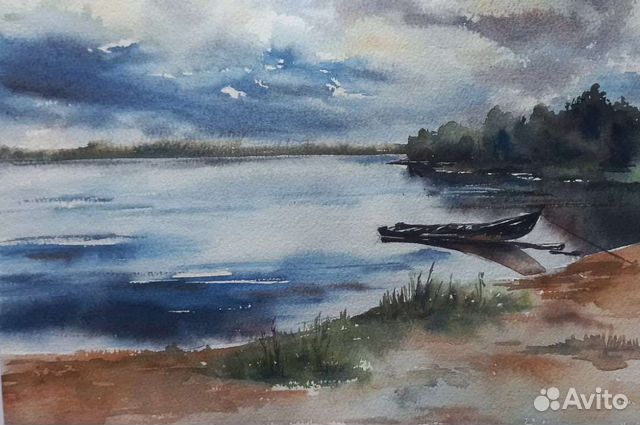 Картина акварелю 