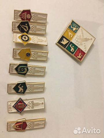 Значки олимпиада 1980г