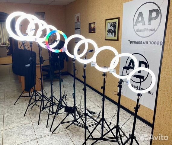 Кольцевые лампы от 8 до 58см