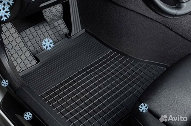 Резиновые коврики полики в салон Ford Focus 3