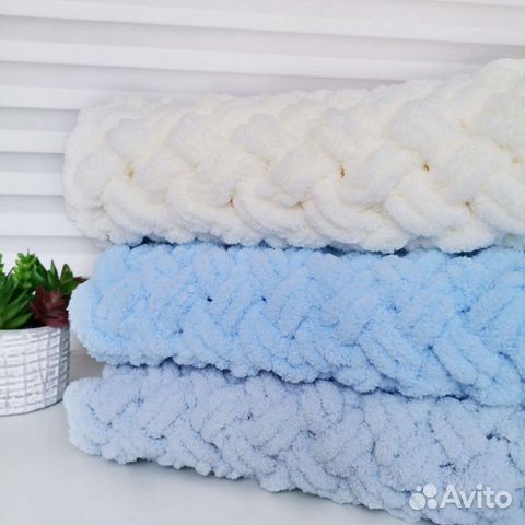 Детский вязаный плед