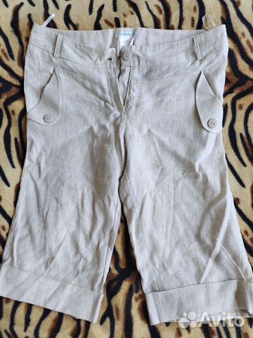 Бриджи, лен, 48 размер
