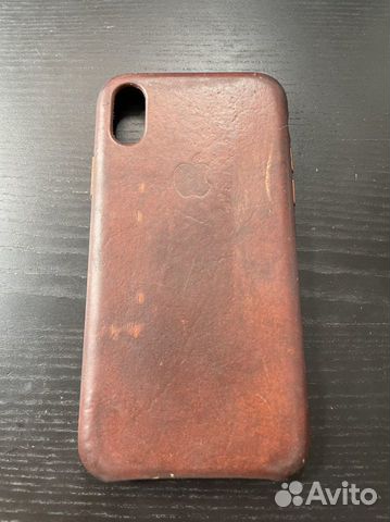 Кожаный чехол iPhone X Leather Case