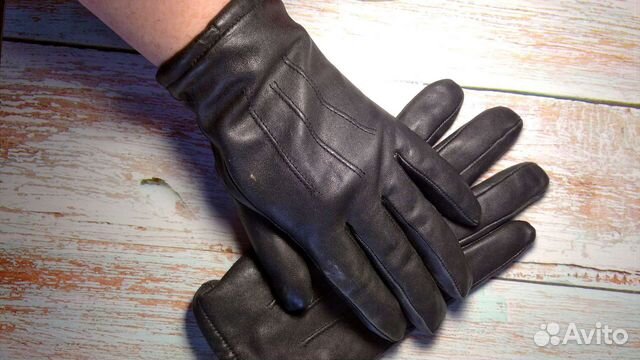 Перчатки кожаные на подкладе