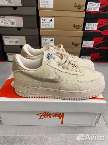 Кроссовки nike air force 1 low x stussy