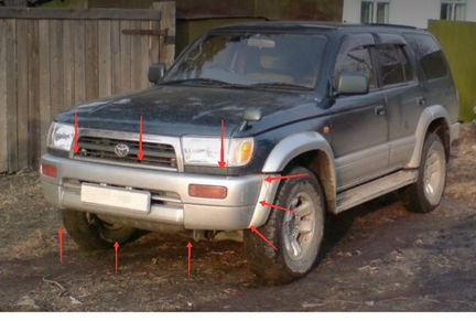 Бампер высокопрочный Toyota Hilux Surf/4Runner