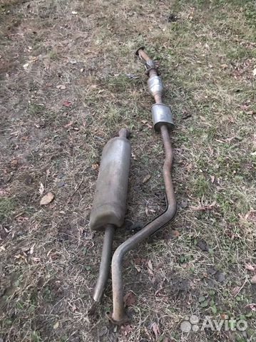 Глушитель Hyundai Solaris 1 Kia Rio 3 в сборе