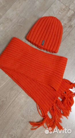 Комплект шапка и шарф для девочки