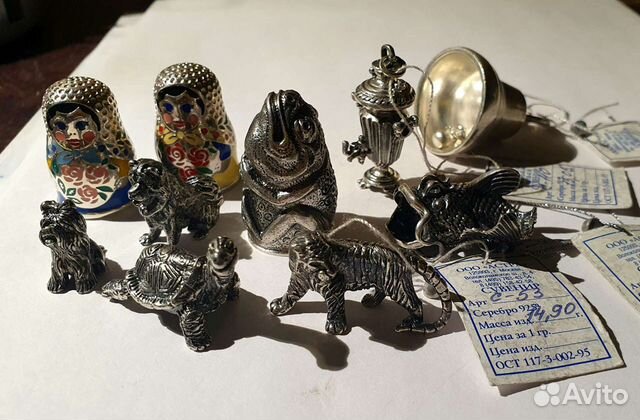 Фигурки из серебра