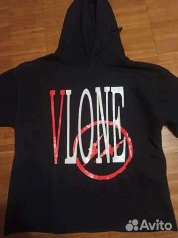 Vlone x fragment design logo hoodie