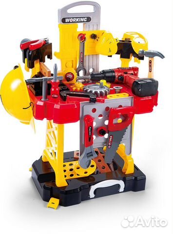 Новый Детский набор инструментов с шуруповертом