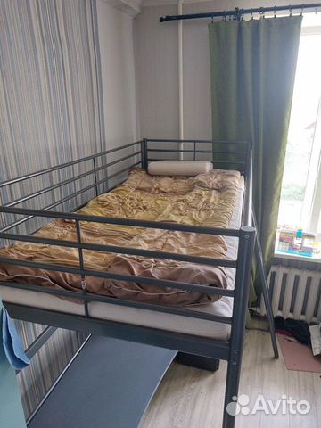 Двухъярусная кровать со столом IKEA