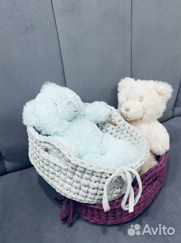 Корзинки из трикотажной пряжи