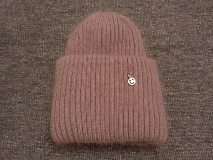 Шапки Пух норки Ангорка женские Зима Тёплые