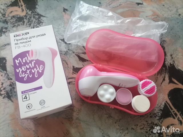 Новый прибор для чистки лица с 4 насадками