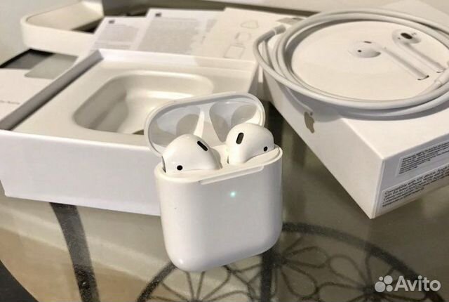 Наушники apple airpods белые новые под ориг