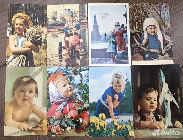 Открытки коллекционные, шестидесятых годов