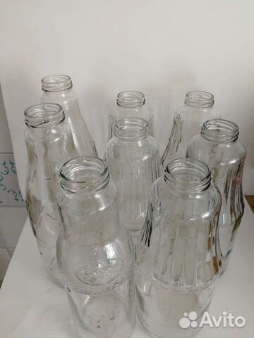 Бутылка стеклянная 1л для сока, вина, настойки