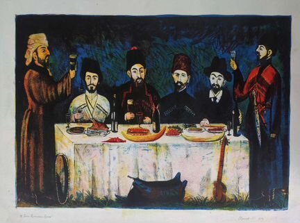 Литография Пиросмани. # графика, картина