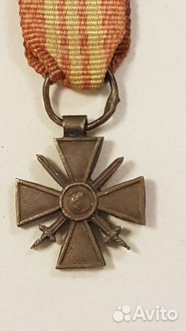 Франция 1 мв, крест за военные заслуги, фрачник