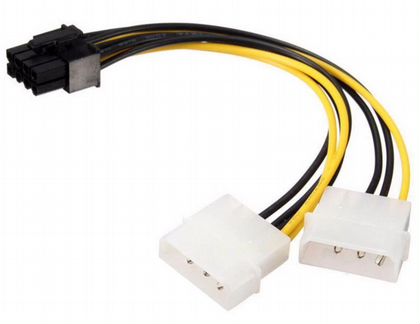 Переходник Molex - 8 pin, кабель питания видеокарт