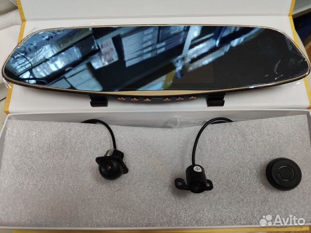 Зеркало-регистратор+передняя+задняя парковка