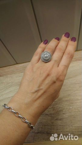 Серьги и кольцо серебро 925