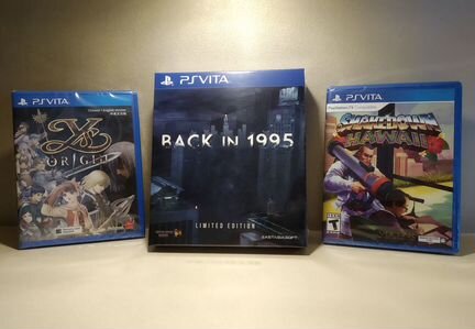 Игры PS Vita Back in 1995 + карта памяти,powerbank