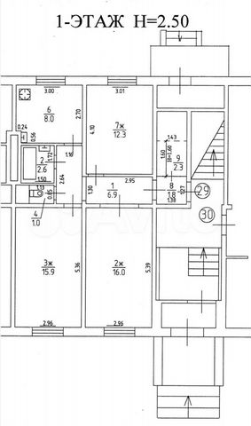 3-к. квартира, 62,6 м², 1/5 эт.