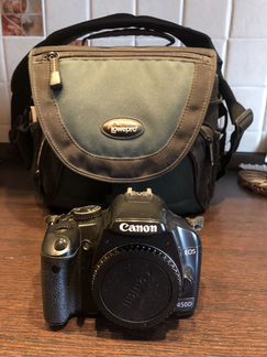 Зеркальный фотоаппарат canon 450d body + объектив