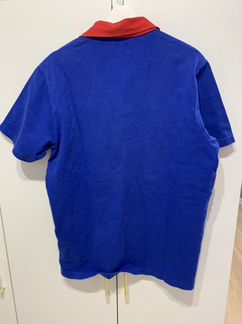 Supreme S/S Rugby Shirt Box Logo Polo Red Blue