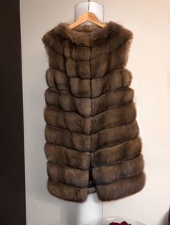 Жилет из Соболя седой