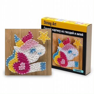 Картина из ниток String Art Единорог (SAC005)